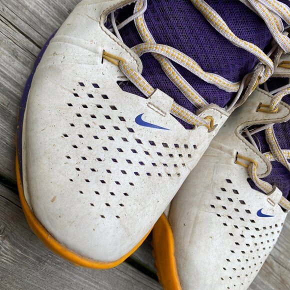 RARE 2014 Nike Huarache 4 Team Iroquois Shoes Size 10.5 - Picture 7 of 11